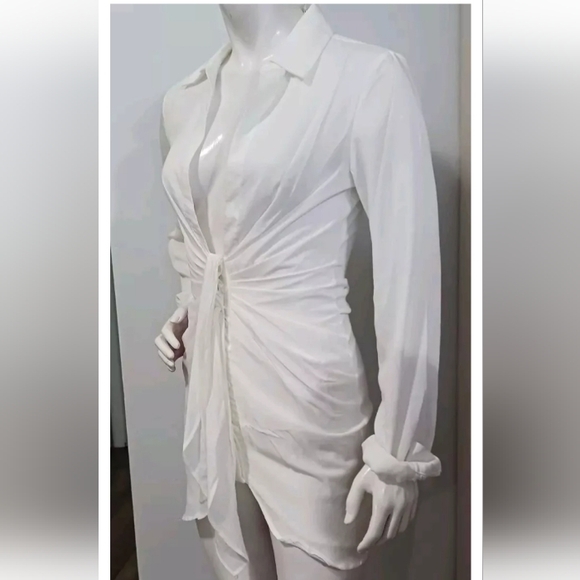 Choosy White Dress Size 0. - Picture 4 of 10